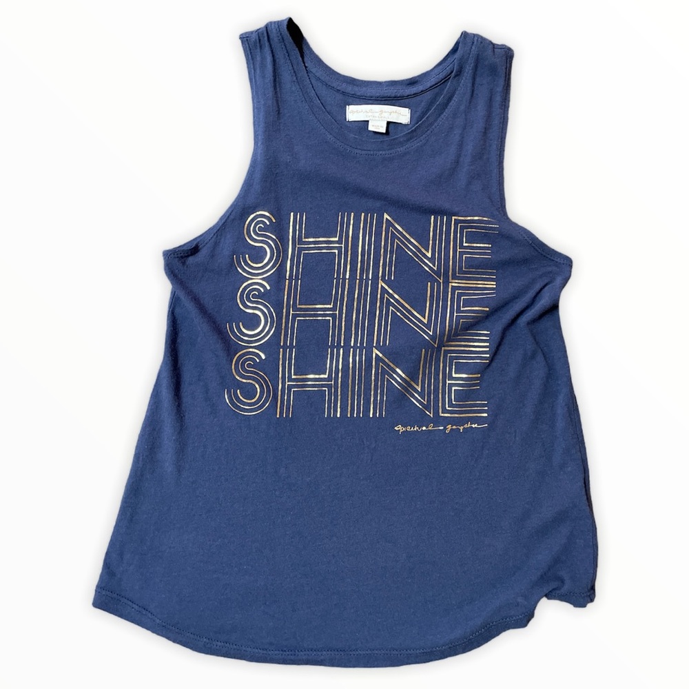 Spiritual gangster navy tank top size XS